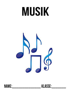 Deckblatt Vorlage für Musik