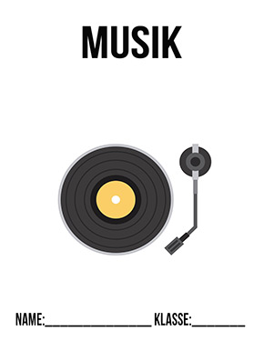 Deckblatt Din A4 für Musik