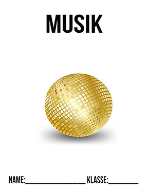 Deckblatt Mappe für Musik