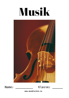 Musik Deckblatt Musikinstrumente