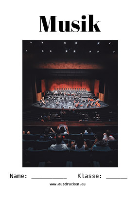 Musik Deckblatt Orchester