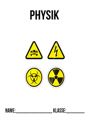 Deckblatt Din A4 für Physik