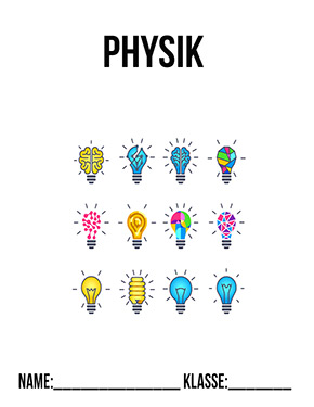 Deckblatt Glühbirne für Physik