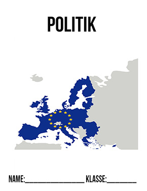 Hier kannst du dir jetzt dein gesuchtes Politik Deckblatt Europa schnell und einfach erstellen und kostenlos ausdrucken.
Mit deinem persönlichen Deckblatt für deine Hefter, Schulordner und Mappen bist du super organisiert und behältst stehst den Überblick.