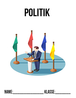 Deckblatt für Politik | Politik Deckblätter
