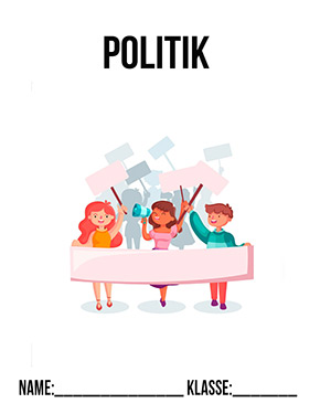 Deckblatt Klasse 5 für Politik