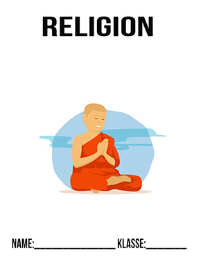 Deckblatt Betender Buddhist für Religion
