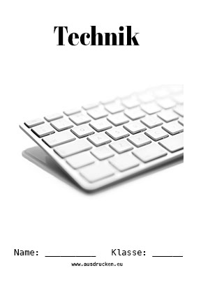 Deckblatt Computer für Technik