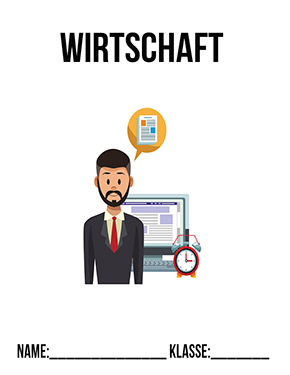 Deckblatt Deckblätter Arbeit Technik für Wirtschaft