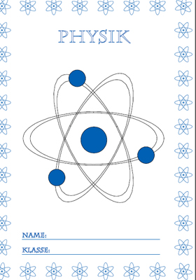 Deckblatt Physikunterricht mit einem Atom