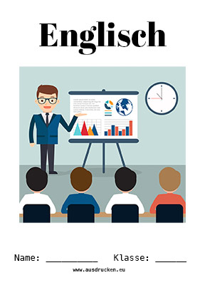 Englisch Deckblatt Referat als kostenloses Ausmalbild