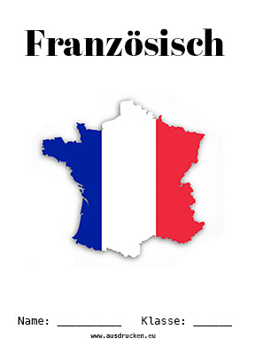 Französisch Deckblatt Flagge als kostenloses Ausmalbild