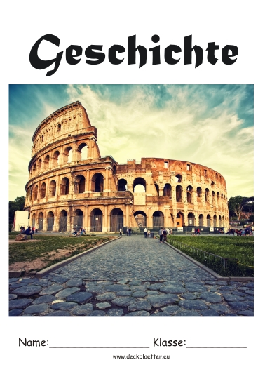 Geschichte Deckblatt 1 als kostenloses Ausmalbild