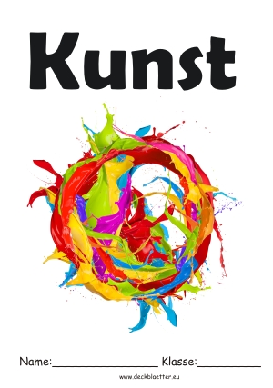 Kunst Deckblatt als kostenloses Ausmalbild