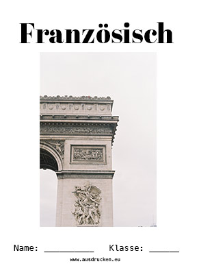 Französisch Deckblatt Arc de Triomphe