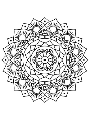 Blumen Mandala zum ausdrucken
