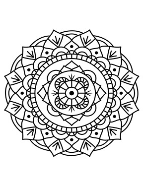 Mandala Blumen Muster zum ausdrucken