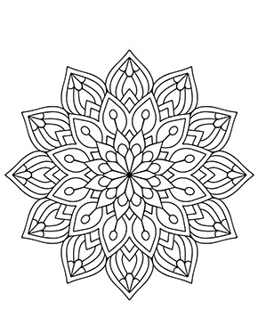 Mandala Blumen zum ausdrucken
