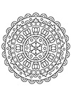 Mandala mit Blume zum ausdrucken